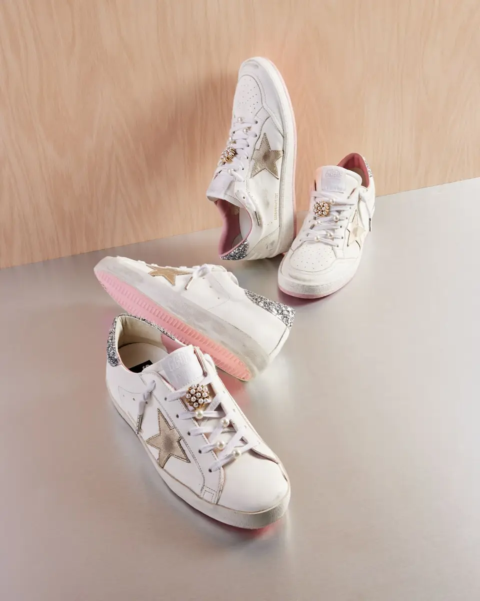 Golden Goose Ball Star Pearly Glitter Low-Top Sneakers | Thumbnail 5 Golden Goose Ball Star Pearly Glitter Low-Top Sneakers | Thumbnail 5