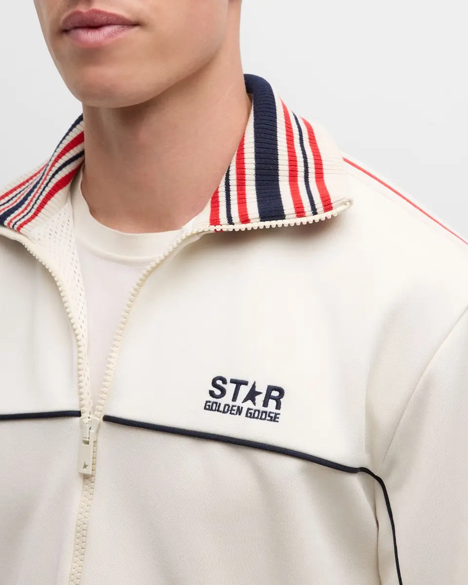 Golden Goose Men's Zipped Patchwork Track Jacket | Thumbnail 5 Golden Goose Men's Zipped Patchwork Track Jacket | Thumbnail 5