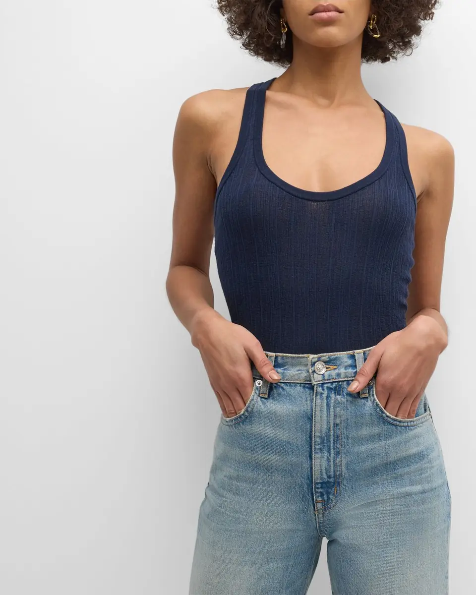 A.L.C. Iris Striped Scoop-Neck Tank Top | Thumbnail 10 A.L.C. Iris Striped Scoop-Neck Tank Top | Thumbnail 10