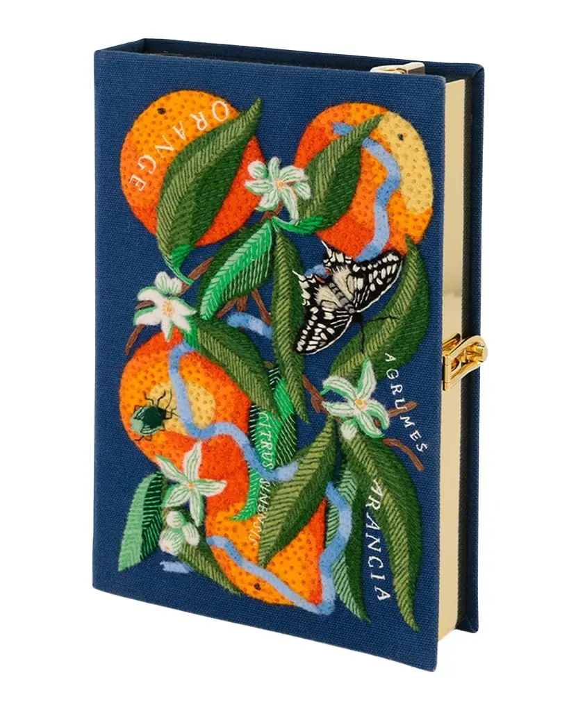 Oranges Book Clutch Bag