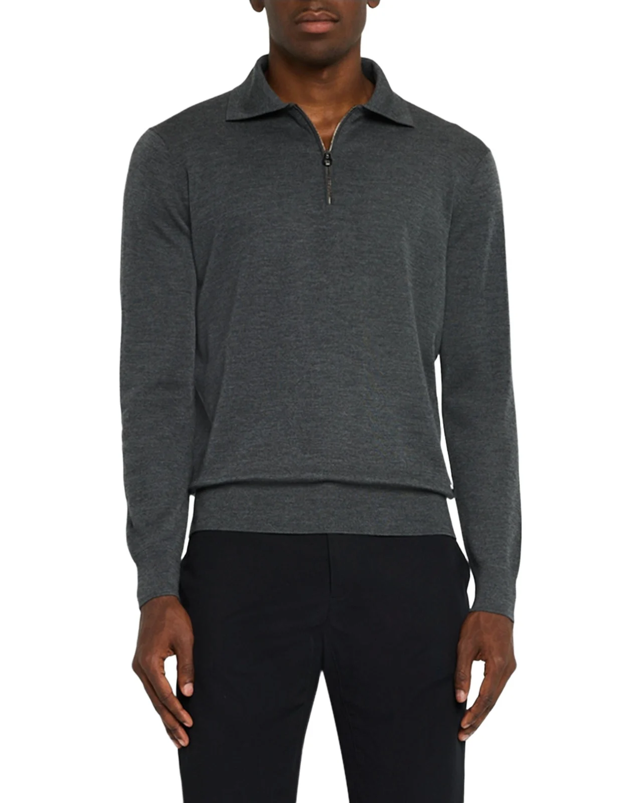 Men's Cashmere Polo Sweater