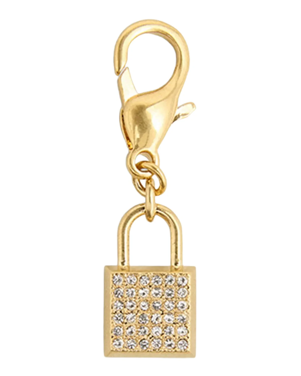 Golden Goose Crystal Padlock Charm