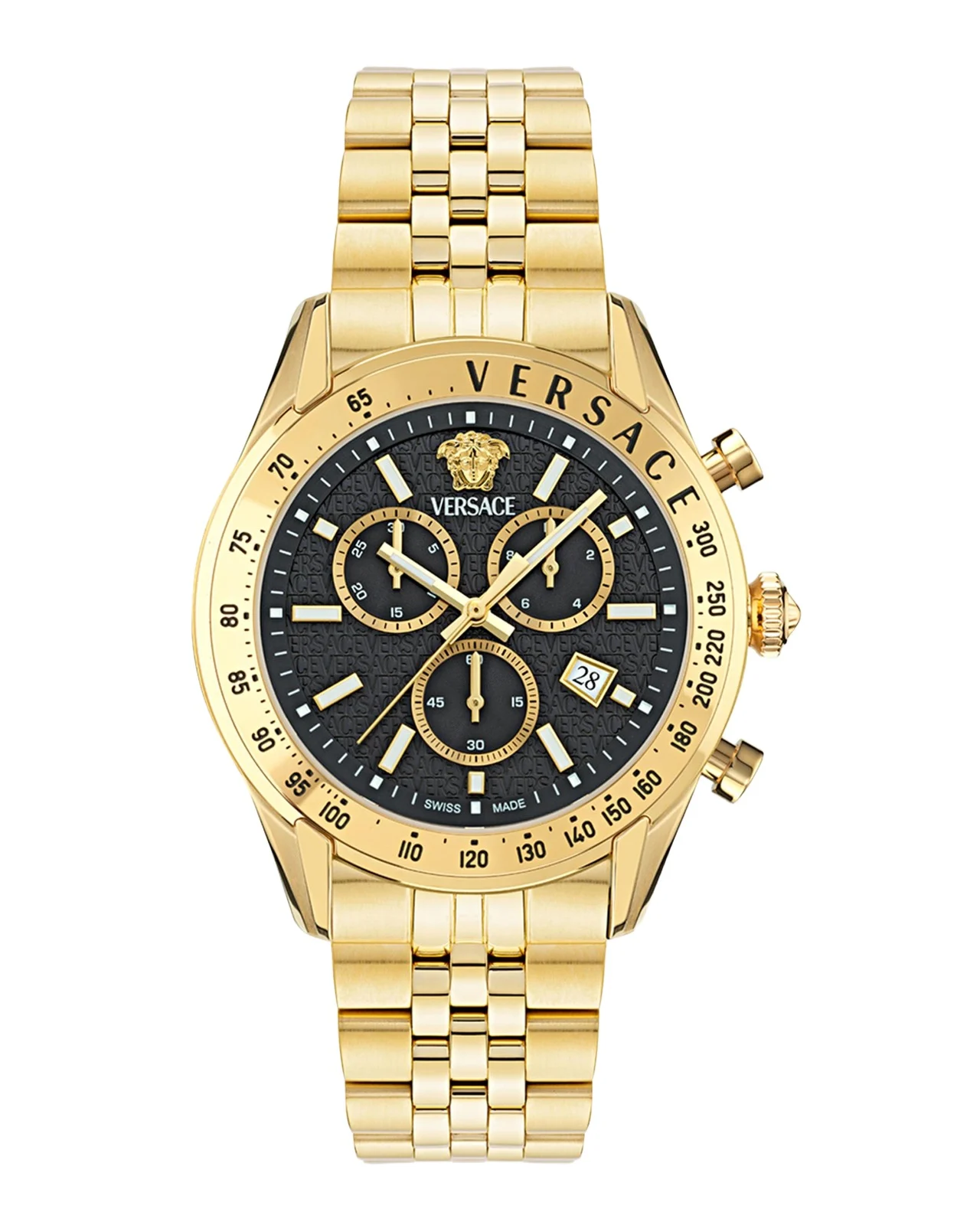 Chrono Master IP Yellow Gold Bracelet Watch, 44mm