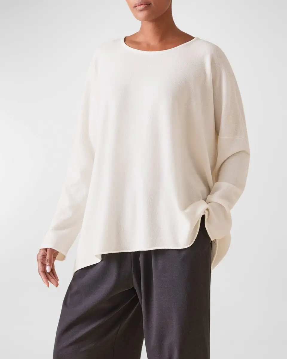 Eskandar Raw-Edged Cashmere Top | Thumbnail 3