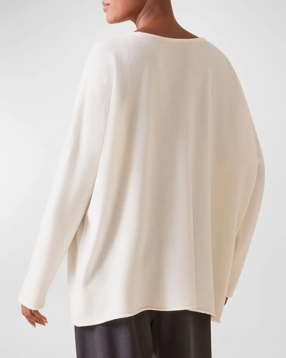 Eskandar Raw-Edged Cashmere Top | Thumbnail 4