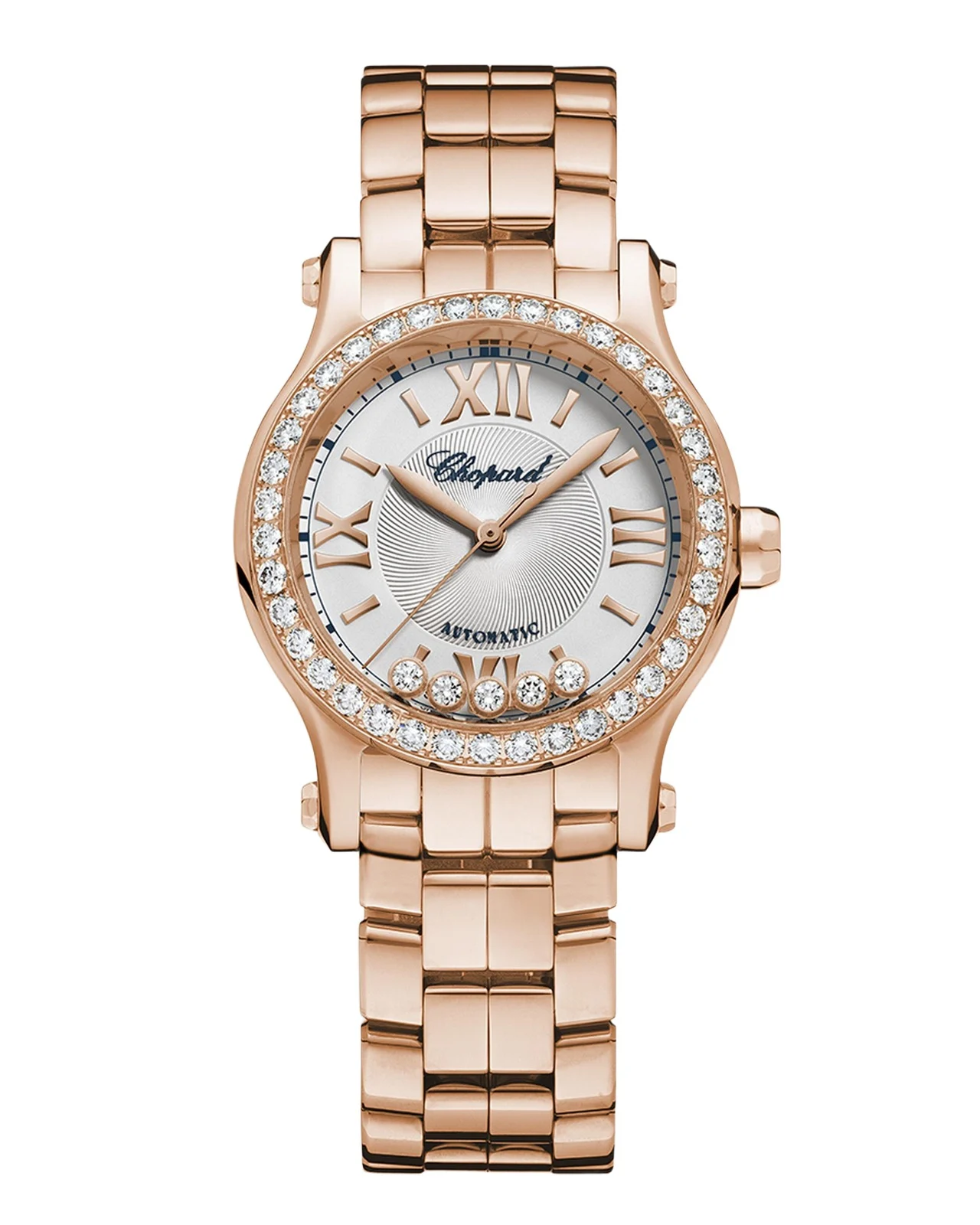 Happy Sport 18k Rose Gold Diamond Bracelet Watch Happy Sport 18k Rose Gold Diamond Bracelet Watch