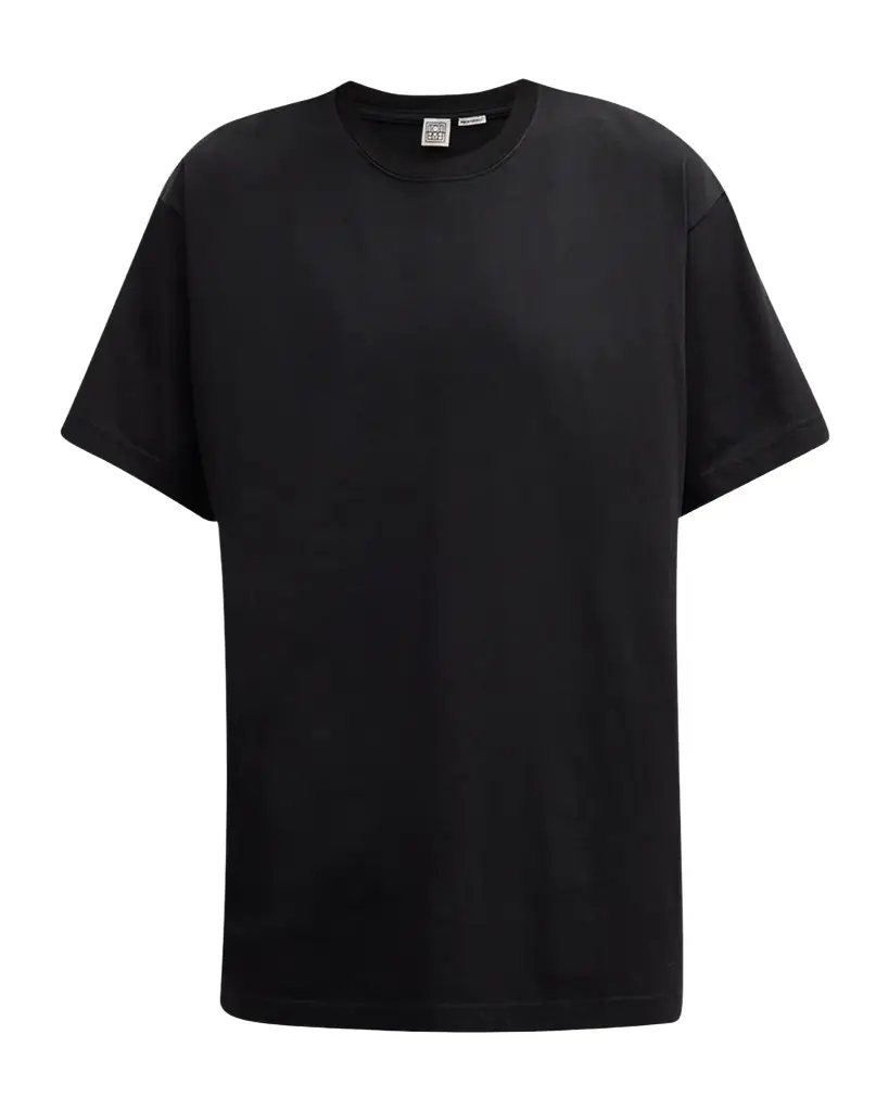Toteme Short-Sleeve Straight Cotton T-Shirt | Image 1 Toteme Short-Sleeve Straight Cotton T-Shirt | Image 1