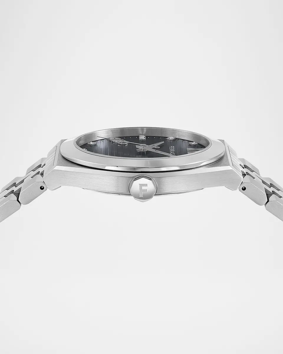 Ferragamo Vega New Bracelet Watch with Diamonds, 40mm | Thumbnail 2 Ferragamo Vega New Bracelet Watch with Diamonds, 40mm | Thumbnail 2