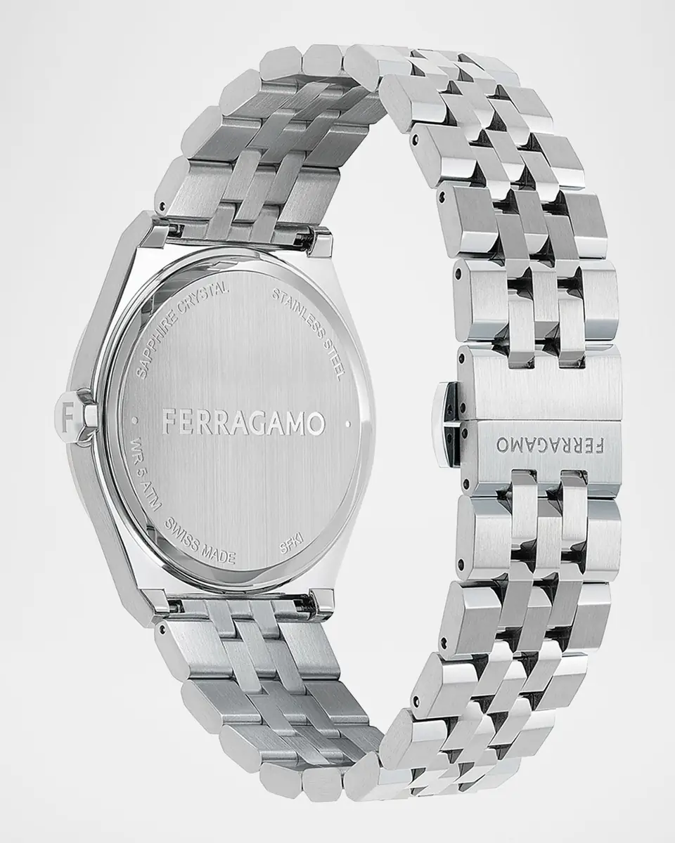 Ferragamo Vega New Bracelet Watch with Diamonds, 40mm | Thumbnail 3 Ferragamo Vega New Bracelet Watch with Diamonds, 40mm | Thumbnail 3