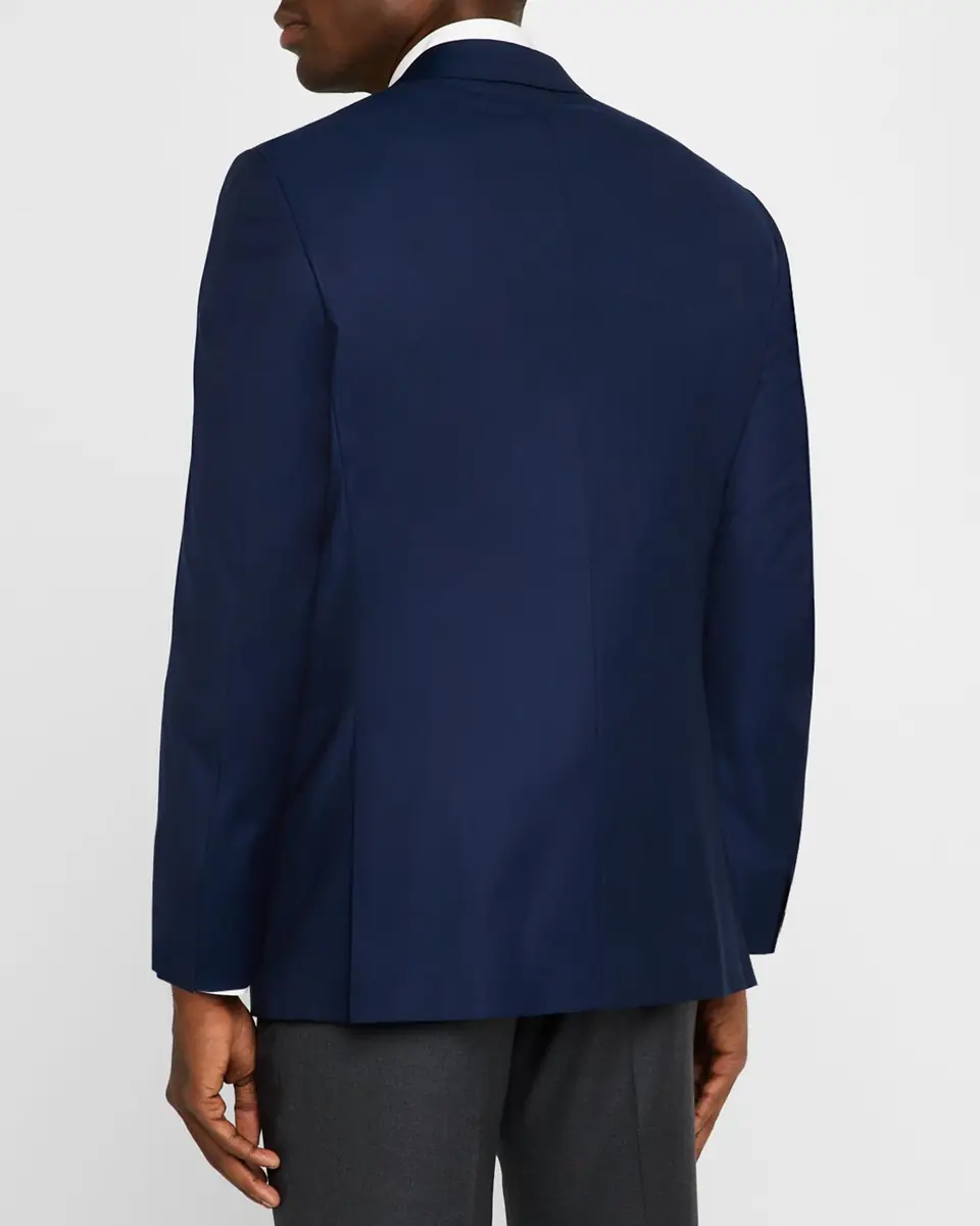 Canali Men's Solid 150s Wool Twill Blazer | Thumbnail 3