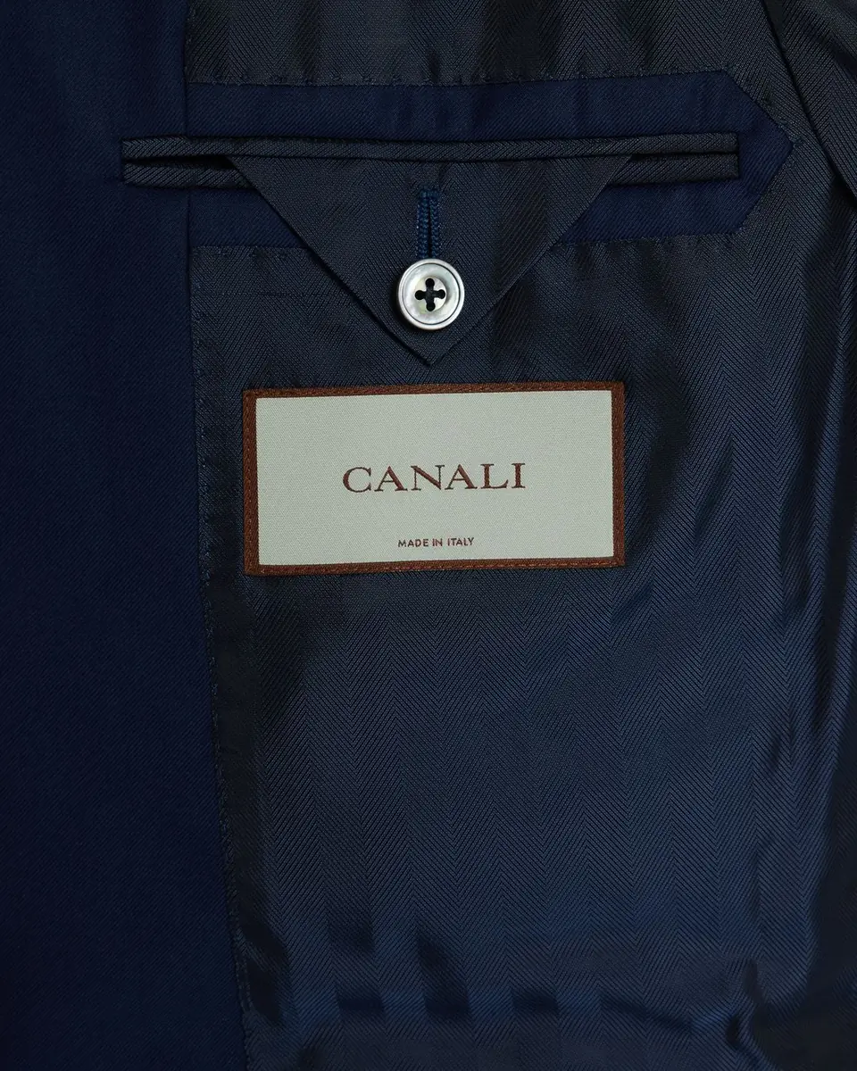 Canali Men's Solid 150s Wool Twill Blazer | Thumbnail 6