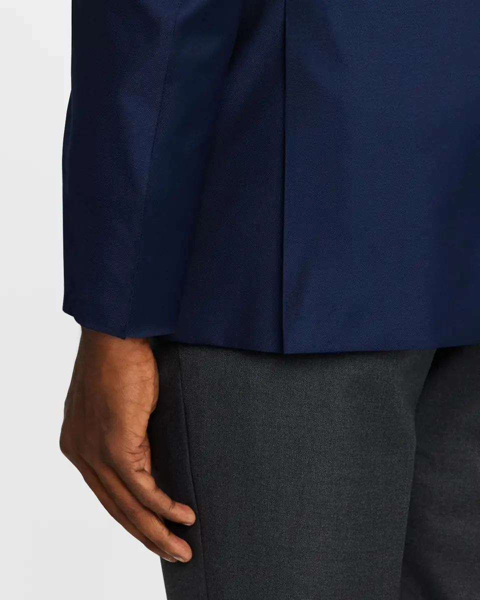 Canali Men's Solid 150s Wool Twill Blazer | Thumbnail 8