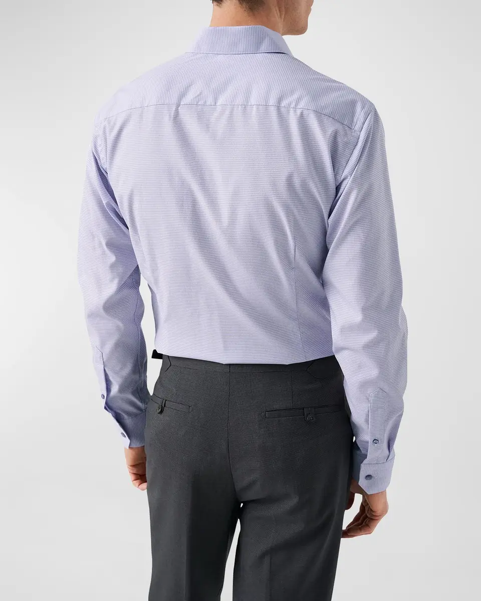 Eton Men's Contemporary Fit Elevated Pique Dress Shirt | Thumbnail 3 Eton Men's Contemporary Fit Elevated Pique Dress Shirt | Thumbnail 3