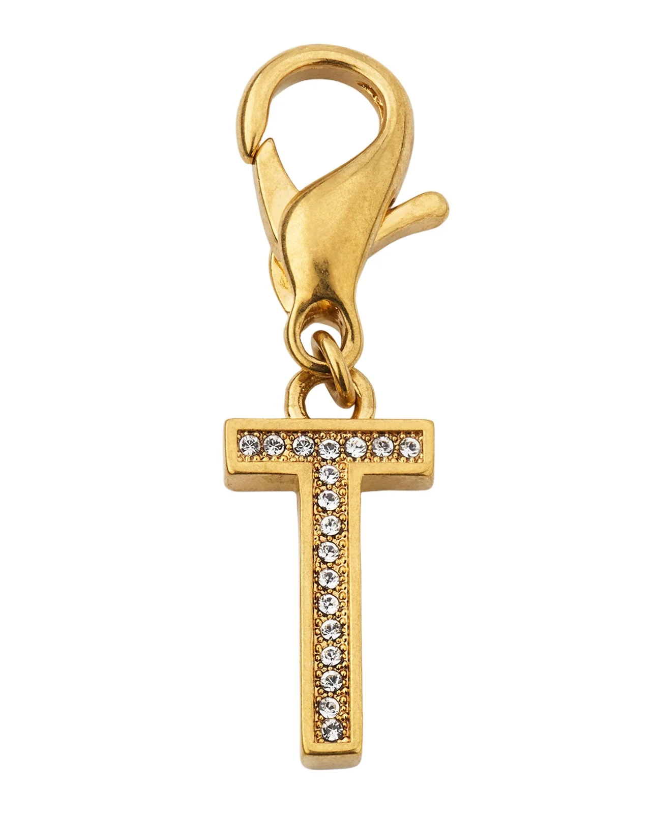 Golden Embellished Letter Charm Golden Embellished Letter Charm