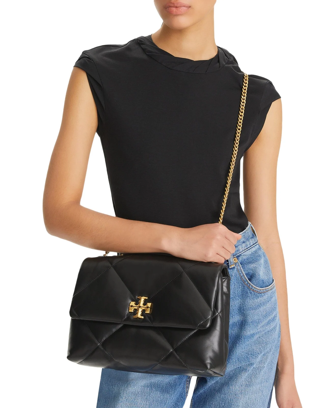Kira Diamond Quilted Convertible Shoulder Bag