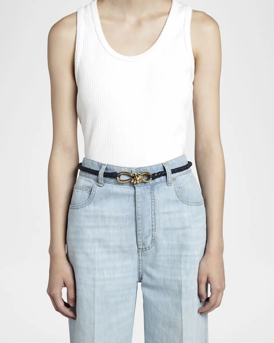 Bottega Veneta Intrecciato Braided Nappa Leather Belt | Thumbnail 8