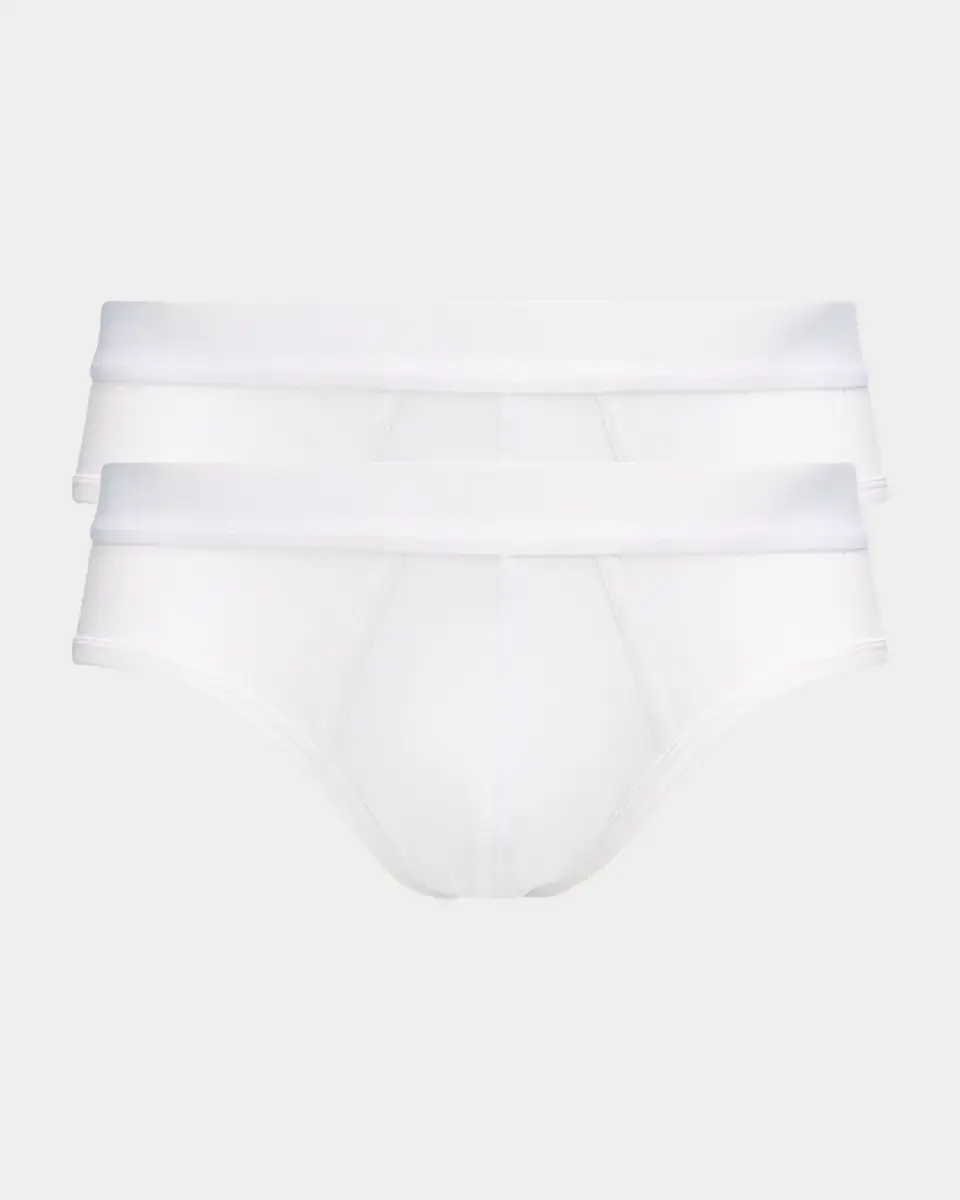 ZEGNA Men's 2-Pack Cotton Midi Briefs | Thumbnail 2