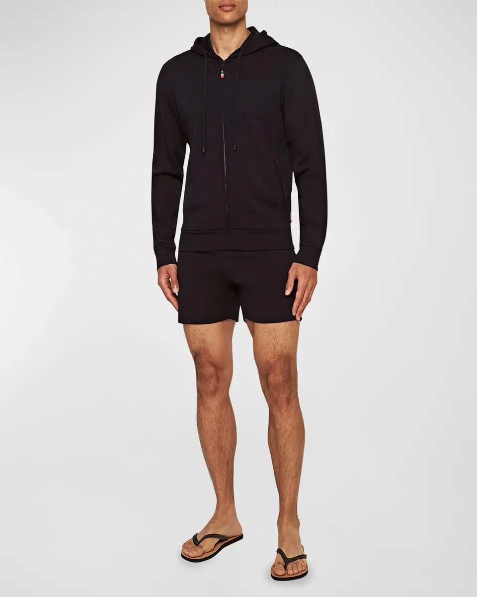 Orlebar Brown Men's Mathers Wool Zip Hoodie | Thumbnail 2 Orlebar Brown Men's Mathers Wool Zip Hoodie | Thumbnail 2