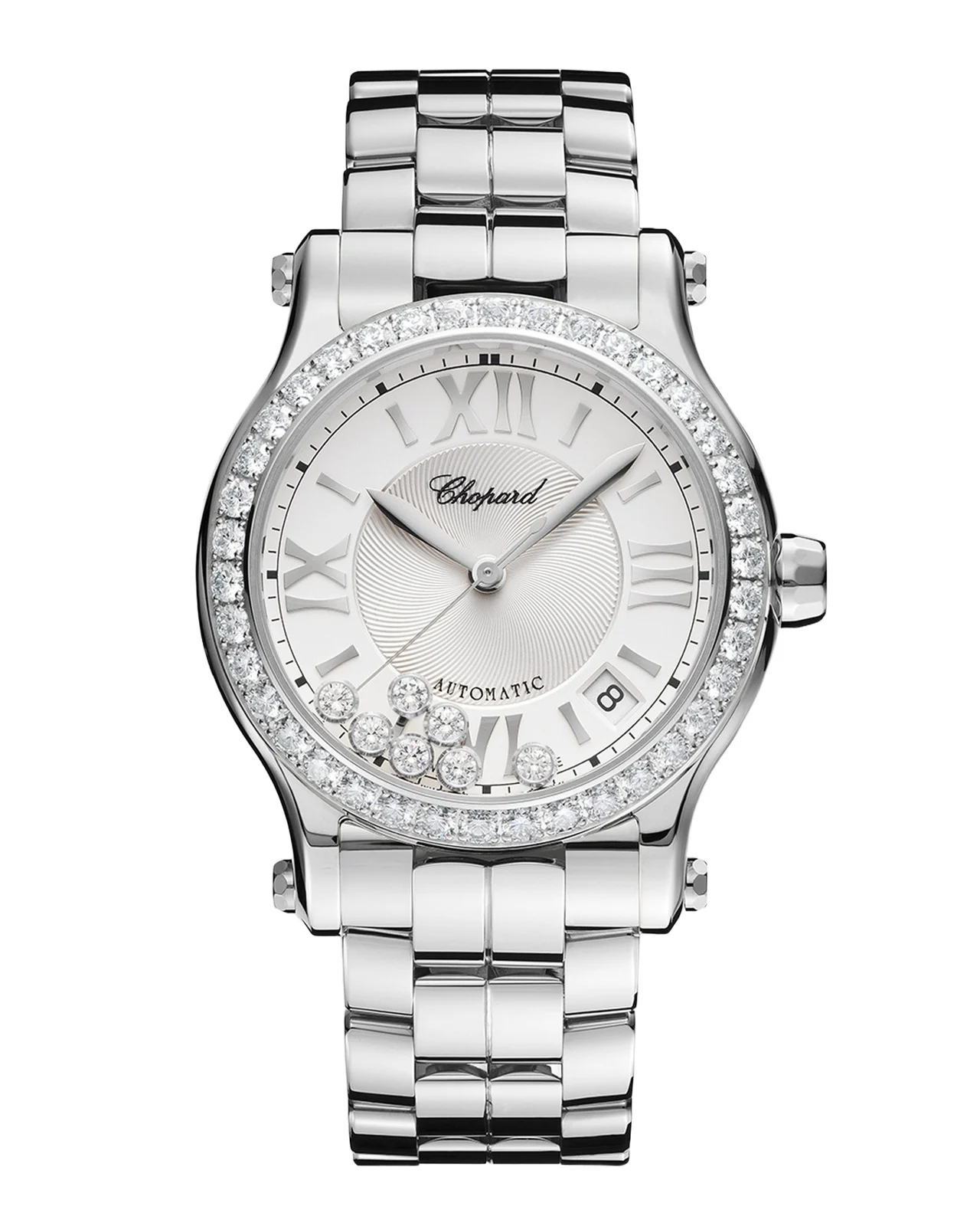 Chopard Happy Sport 36mm Stainless Steel Diamond Watch