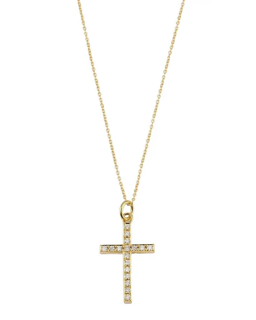 Jennifer Meyer Large Diamond Cross Necklace | Image 1 Jennifer Meyer Large Diamond Cross Necklace | Image 1