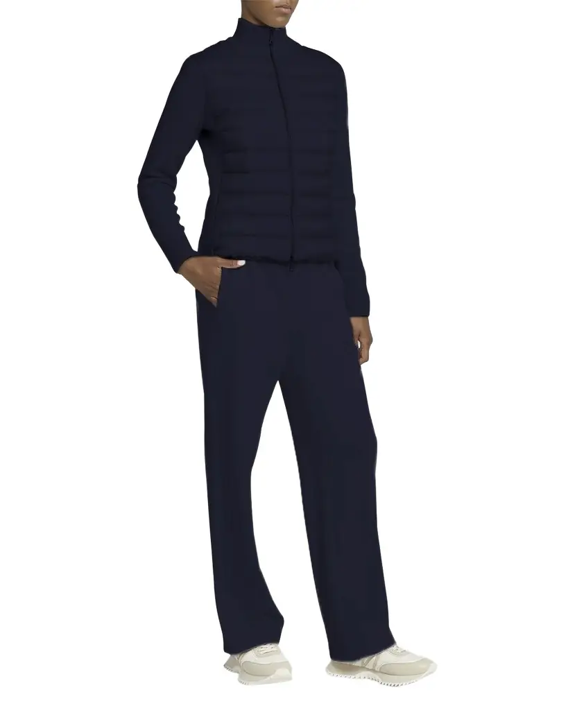 Moncler Hybrid Puffer Cardigan | Image 1 Moncler Hybrid Puffer Cardigan | Image 1