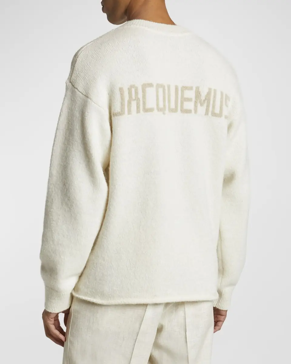 Jacquemus Men's Brushed Logo Sweater | Thumbnail 3 Jacquemus Men's Brushed Logo Sweater | Thumbnail 3