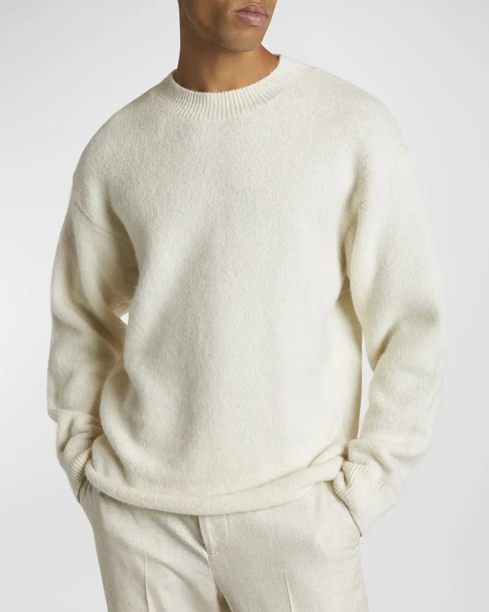 Jacquemus Men's Brushed Logo Sweater | Thumbnail 4 Jacquemus Men's Brushed Logo Sweater | Thumbnail 4