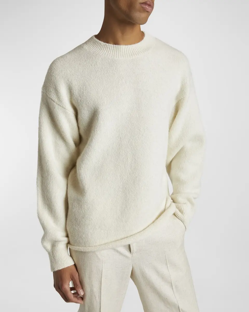 Jacquemus Men's Brushed Logo Sweater | Thumbnail 6 Jacquemus Men's Brushed Logo Sweater | Thumbnail 6
