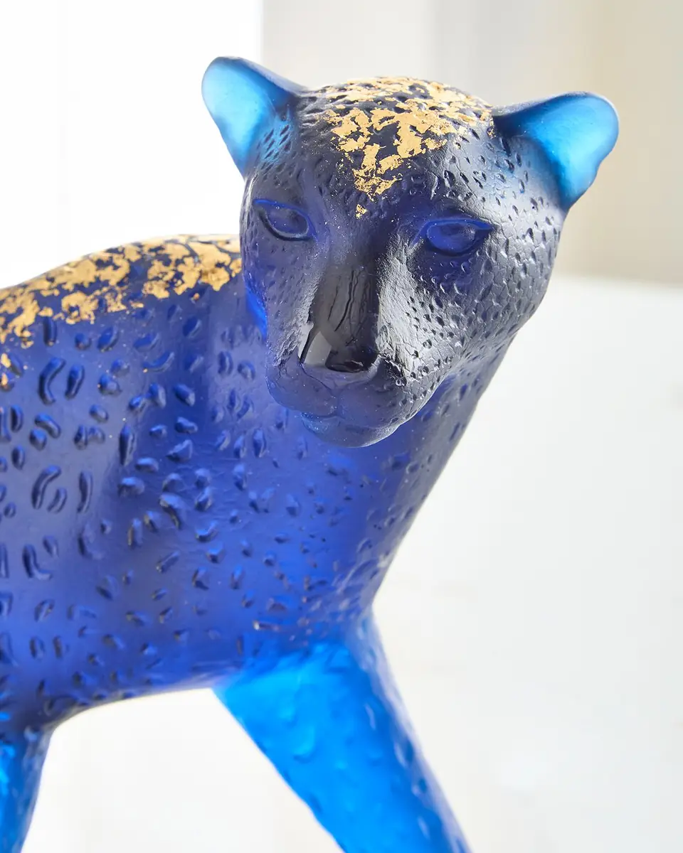 Daum Leopard Leaded Crystal Statue | Thumbnail 3