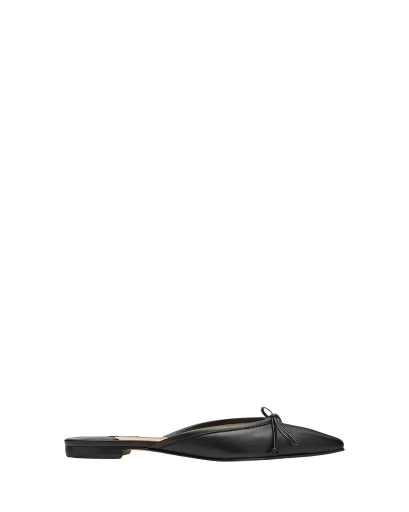 Manolo Blahnik Lambskin Bow Ballerina Mules | Image 1 Manolo Blahnik Lambskin Bow Ballerina Mules | Image 1