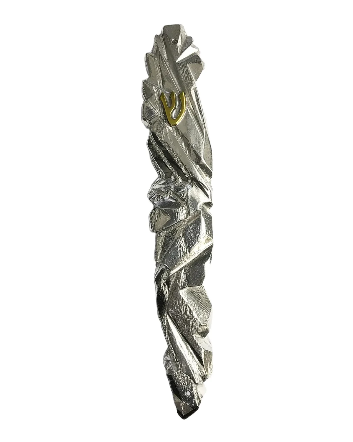 Joy Stember Metal Arts Studio Carved Pewter Deco Mezuzah by Joy Stember