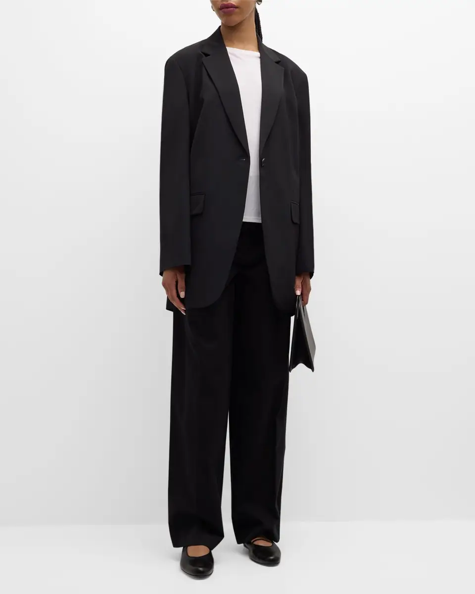 The Row Obine Oversized Single-Breasted Jacket | Thumbnail 2 The Row Obine Oversized Single-Breasted Jacket | Thumbnail 2