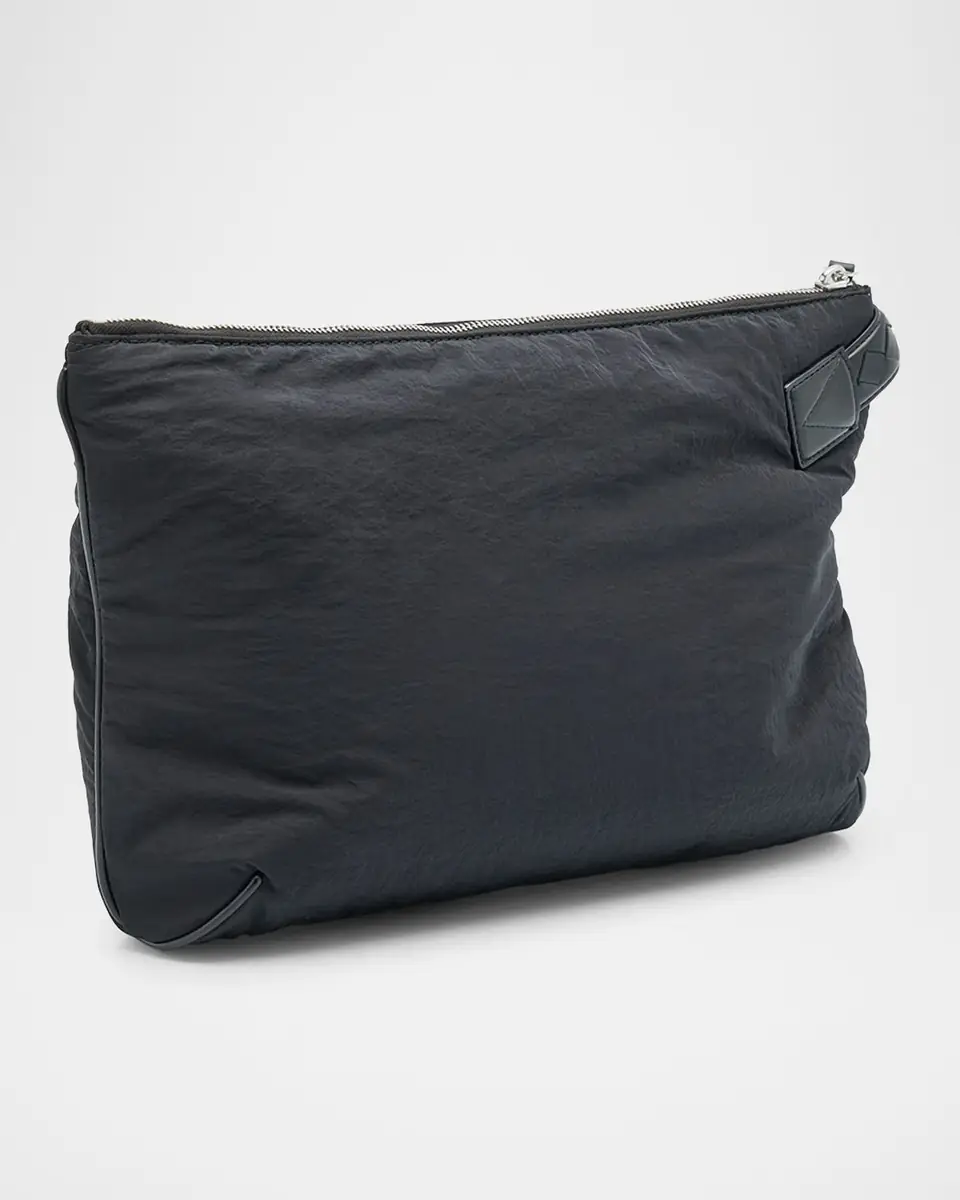 Bottega Veneta Men's Crossroad Paper Nylon Small Pouch | Thumbnail 6