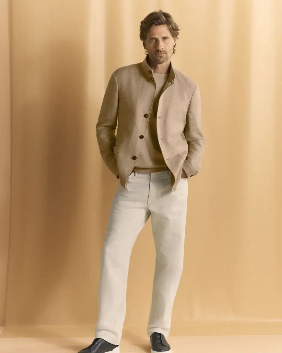 Zegna Men's Cashseta Cashmere and Silk Crewneck Sweater | Thumbnail 5