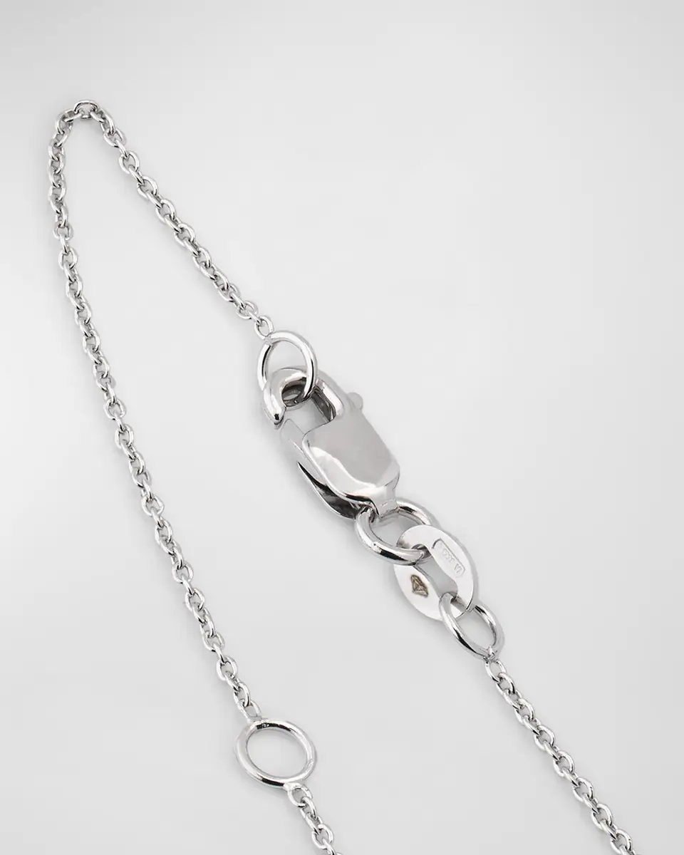 Roberto Coin 18K White Gold Diamond Dog Pendant Necklace | Thumbnail 4