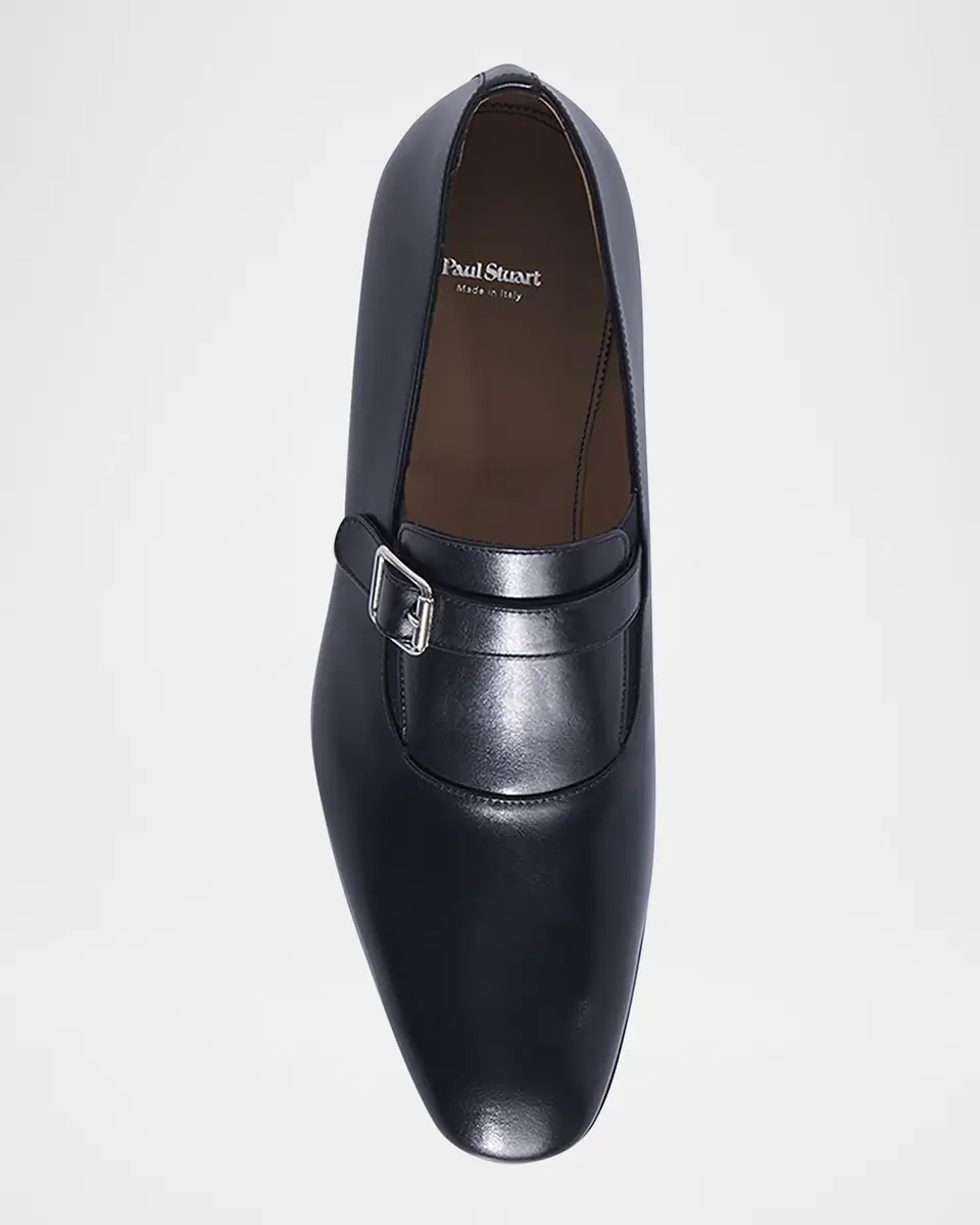 Paul Stuart Men's Horace Leather Single-Monk Strap Loafers | Thumbnail 5 Paul Stuart Men's Horace Leather Single-Monk Strap Loafers | Thumbnail 5