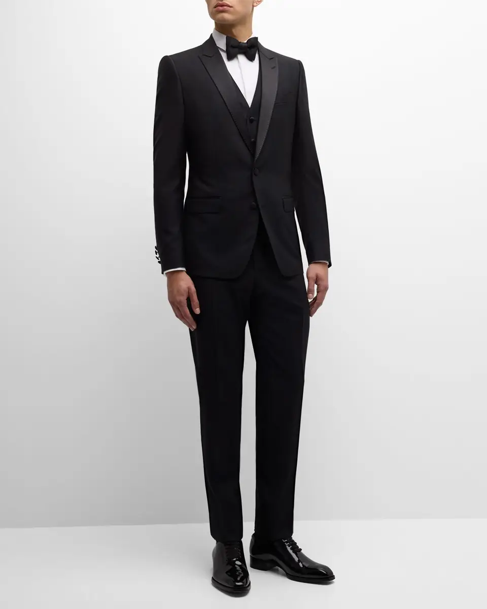 Dolce & Gabbana Men's Martini-Fit Tuxedo Suit | Thumbnail 2 Dolce & Gabbana Men's Martini-Fit Tuxedo Suit | Thumbnail 2