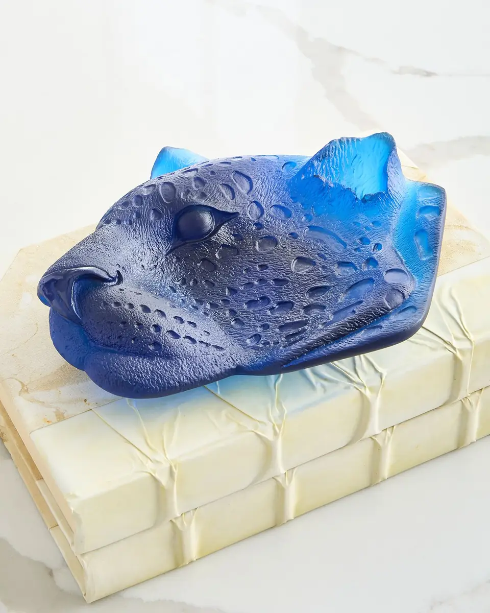 Daum Leopard Leaded Crystal Tray | Thumbnail 2 Daum Leopard Leaded Crystal Tray | Thumbnail 2