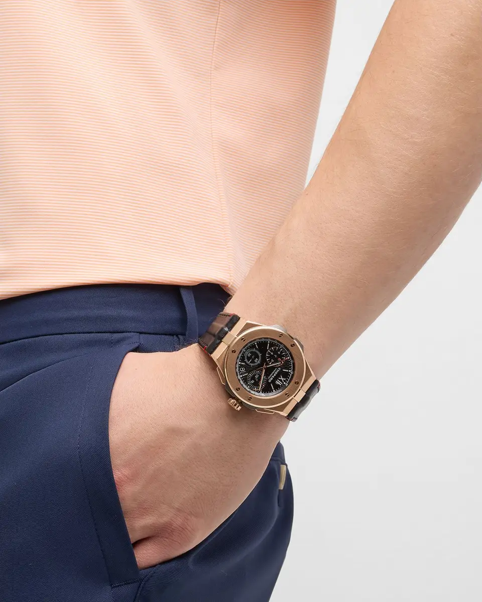 Chopard 44mm Alpine Eagle XL Chrono Watch with Leather Strap | Thumbnail 2 Chopard 44mm Alpine Eagle XL Chrono Watch with Leather Strap | Thumbnail 2