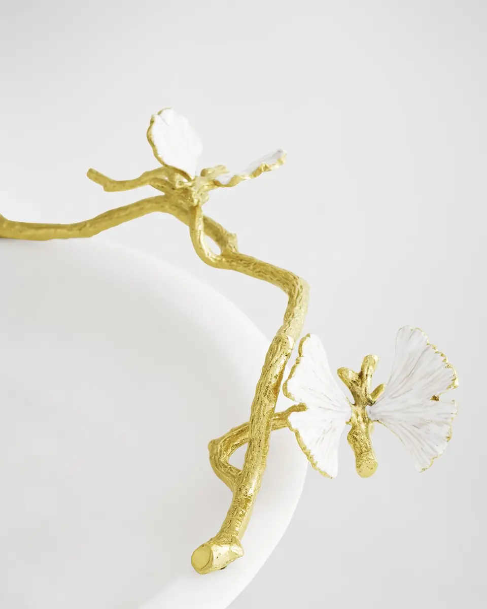 Michael Aram Butterfly Ginkgo White & Gold Trinket Dish | Thumbnail 4 Michael Aram Butterfly Ginkgo White & Gold Trinket Dish | Thumbnail 4