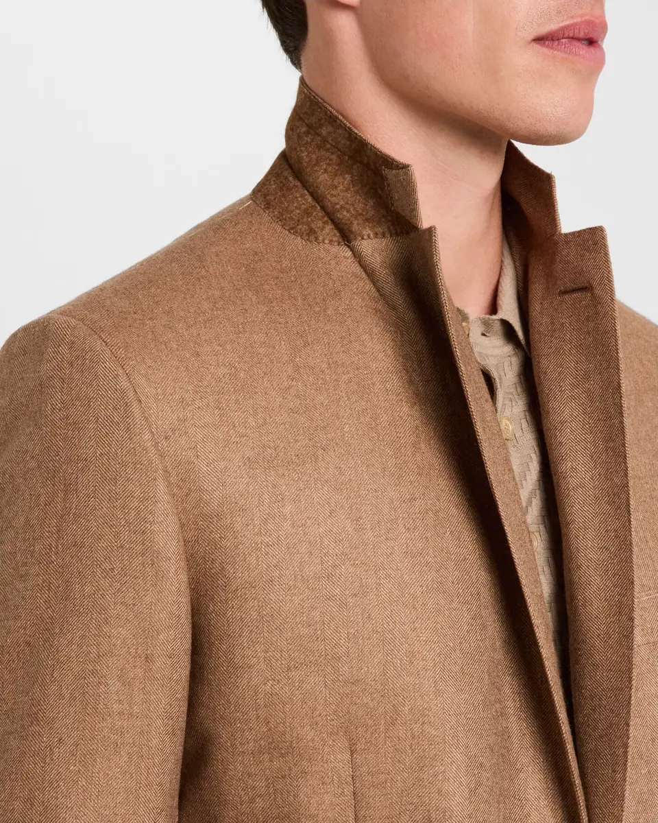Brioni Men's Herringbone Blazer | Thumbnail 7