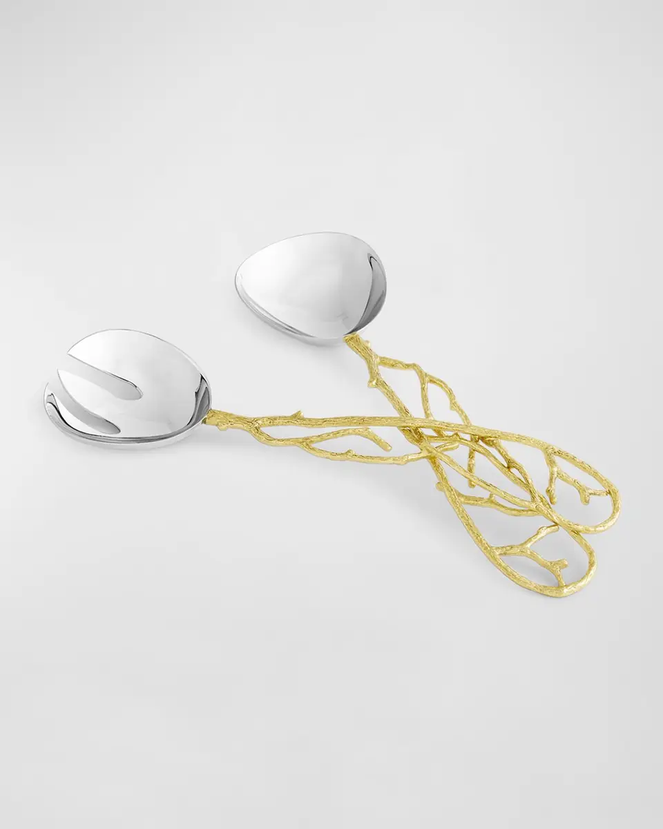 Michael Aram Butterfly Ginkgo White & Gold Serving Set | Thumbnail 3 Michael Aram Butterfly Ginkgo White & Gold Serving Set | Thumbnail 3