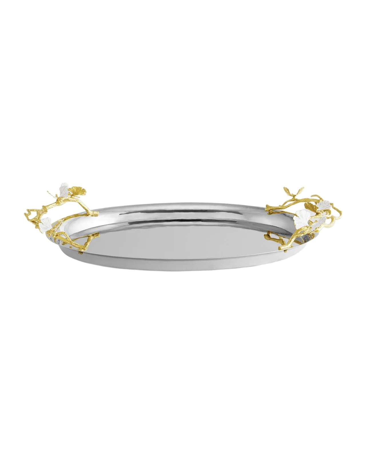 Michael Aram Butterfly Ginkgo White & Gold Large Tray