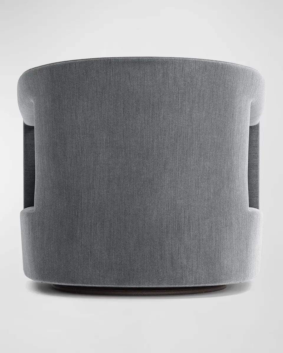Bernhardt Interiors Alana Icy Slate Blue Swivel Chair | Thumbnail 3 Bernhardt Interiors Alana Icy Slate Blue Swivel Chair | Thumbnail 3