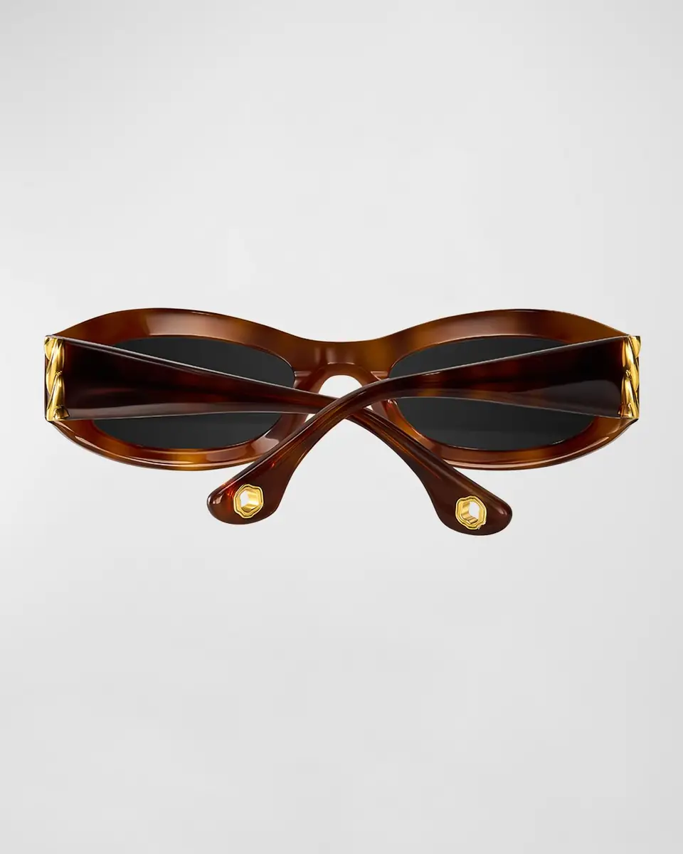 Aureum Collective Como Twisted Acetate Oval Sunglasses | Thumbnail 2
