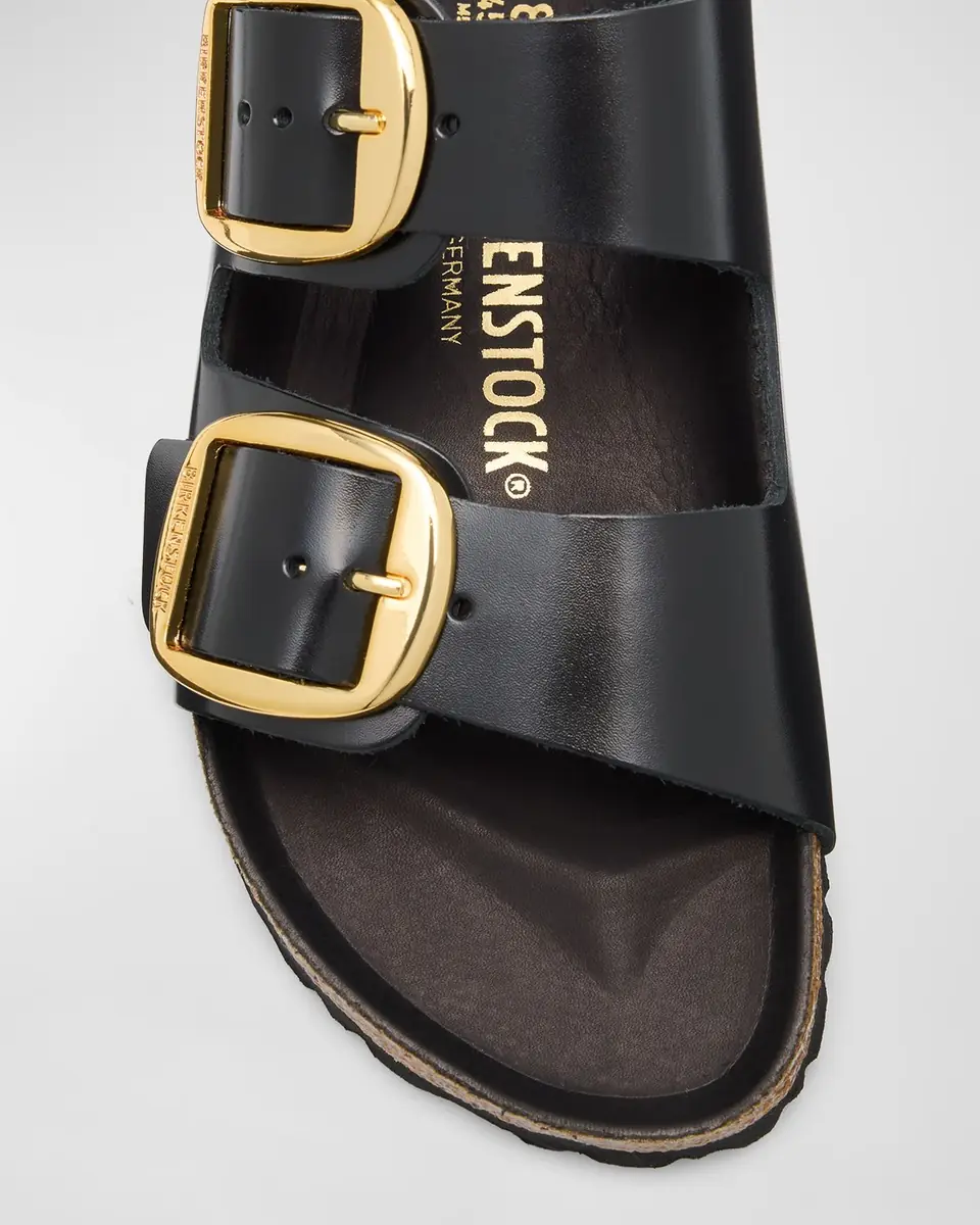 BIRKENSTOCK Arizona Leather Dual-Buckle Slide Sandals | Thumbnail 4