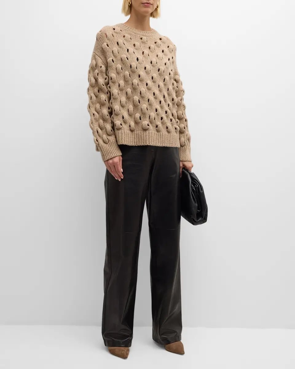 Lafayette 148 New York Sullivan Straight-Leg Nappa Leather Pants | Thumbnail 2