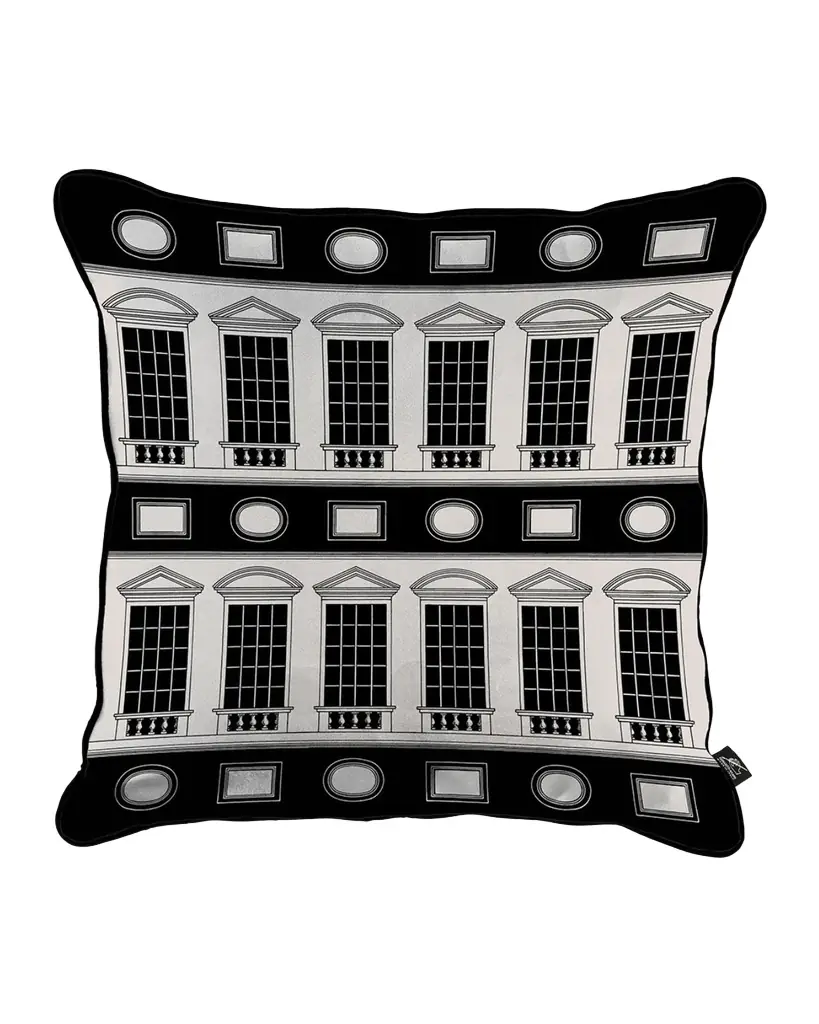 Fornasetti Architettura Cushion, 20" Square | Image 1 Fornasetti Architettura Cushion, 20" Square | Image 1