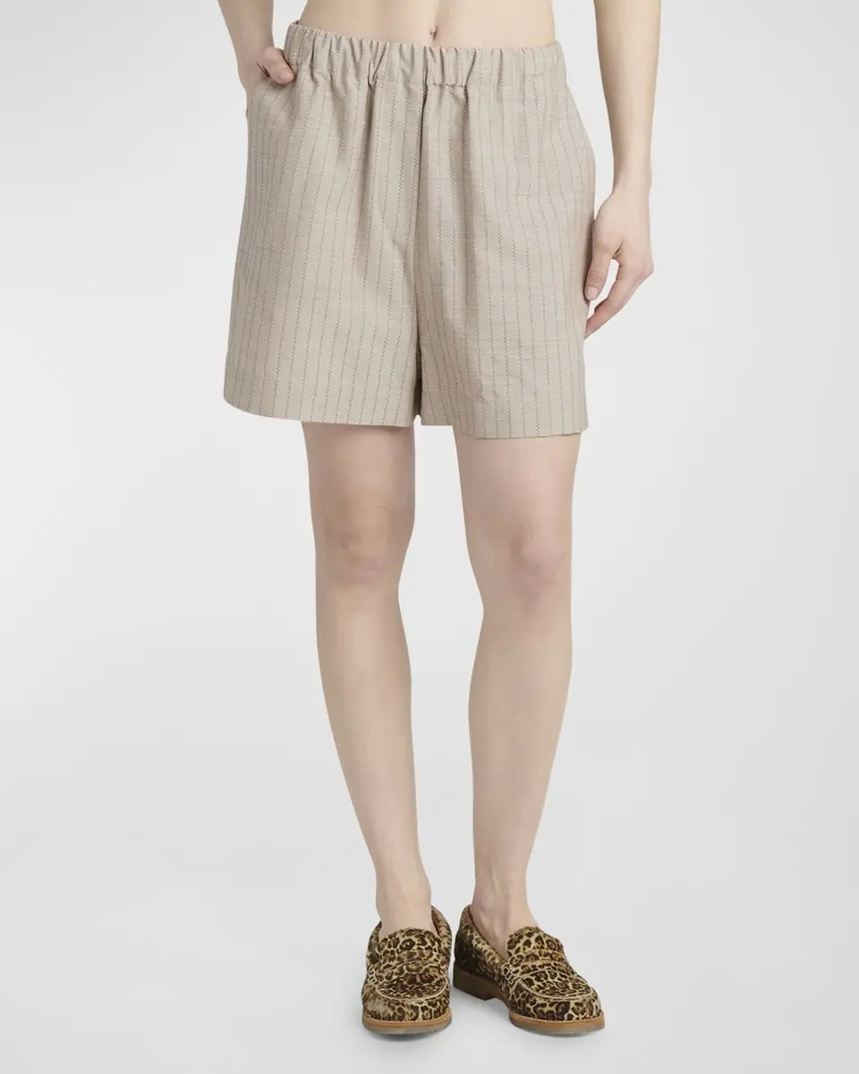 Golden Goose Stripe Jacquard Pull-On Shorts | Thumbnail 4 Golden Goose Stripe Jacquard Pull-On Shorts | Thumbnail 4