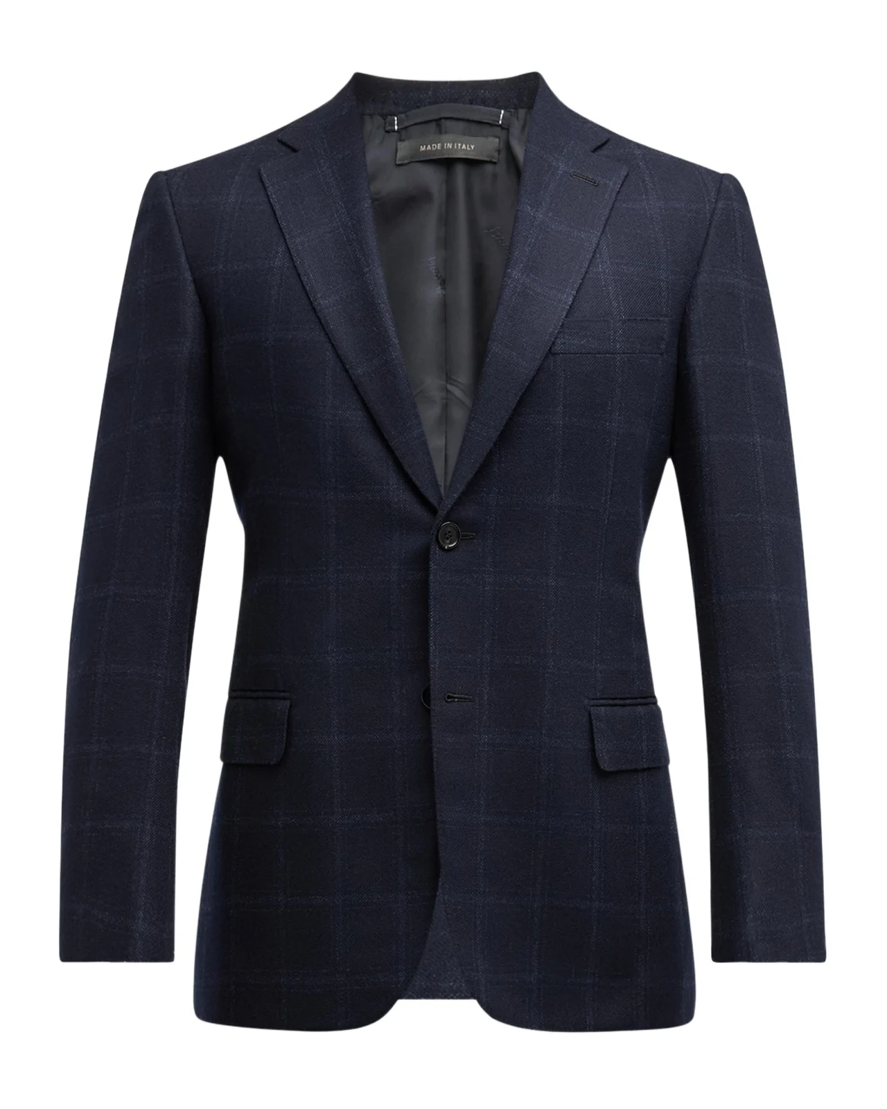 Men's Wool-Cashmere Windowpane Sport Coat Men's Wool-Cashmere Windowpane Sport Coat